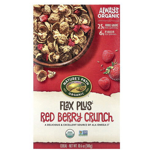 Nature's Path Organic Flax Plus® Cereal, Red Berry Crunch, 10.6 oz (300 g)