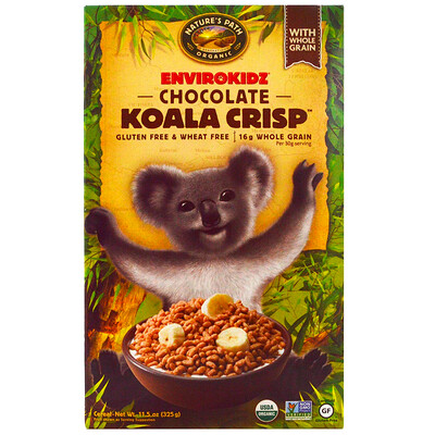 Nature's Path EnviroKidz, органические шоколадные хрустящие хлопья «коала», 325 г (11,5 унции)