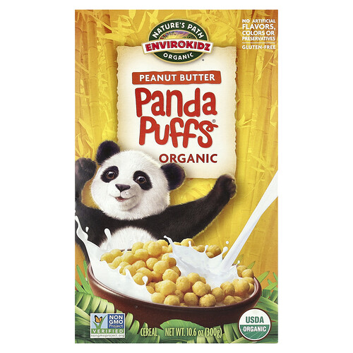 Nature's Path, EnviroKidz, orgaanilised Panda Puffs® helbed, maapähklivõi, 300 g