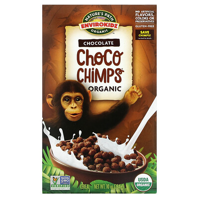 Nature's Path Envirokidz, Choco Chimps, органический сухой завтрак, шоколад, 284 г (10 унций)
