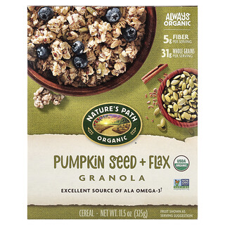 Nature's Path, Organic Pumpkin Seed + Flax Granola Cereal, 325 g (11.5 oz)