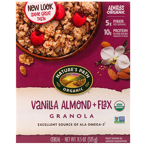 Отзывы о Натурес Пат, Organic, Vanilla Almond + Flax Granola Cereal, 11.5 oz (325 g)