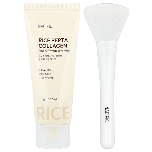Nacific, Rice Pepta Collagen Peel-Off Wrapping Beauty Mask, Peeling-Maske, 70 g (2,46 oz.)