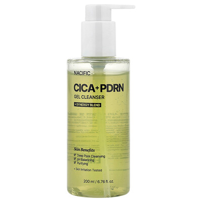 Nacific, Cica + PDRN Gel Cleanser, 6.76 fl oz (200 ml)