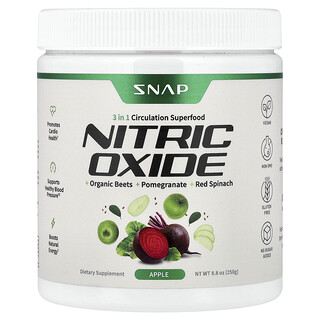 Snap Supplements, Nitric Oxide, Stickoxid, Apfel, 250 g (8,8 oz.)