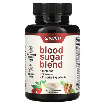 

Snap Supplements Blood Sugar Blend 60 Capsules