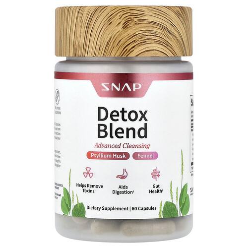 Snap Supplements, Detox Blend, Advanced Cleansing, Reinigung, 60 Kapseln