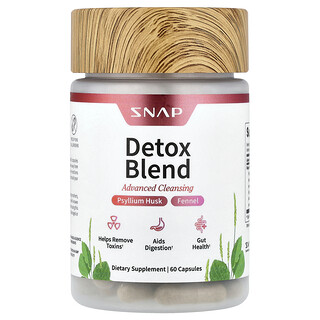 Snap Supplements, Mezcla desintoxicante, Limpieza avanzada, 60 cápsulas