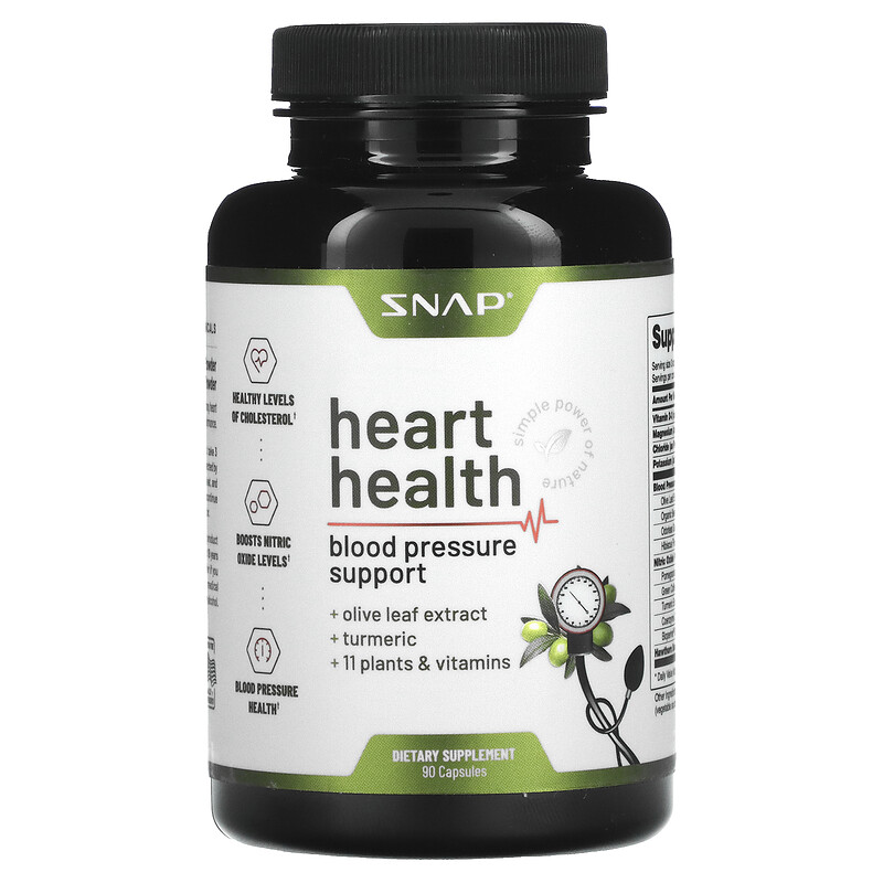Snap Supplements, Heart Health, 90 Capsules