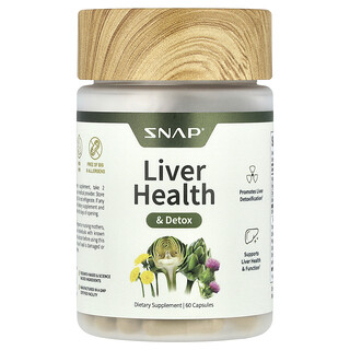 Snap Supplements, Zdravlje jetre i detoksikacija, 60 kapsula