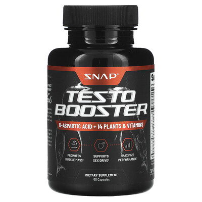 

Snap Supplements, Testo Booster , 60 Capsules