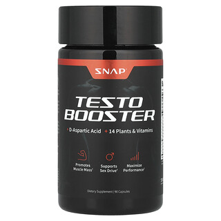 Snap Supplements, Potenciador de la testosterona, 90 cápsulas
