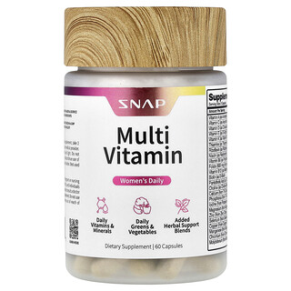 Snap Supplements, Women's Daily, Multi Vitamin, 60 Capsules