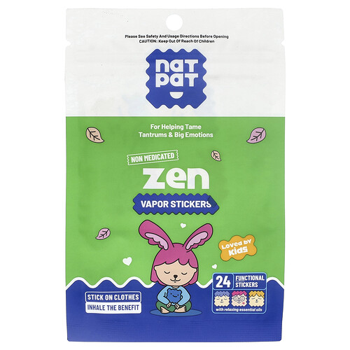 NATPAT, Zen Vapor Stickers, 24 Stickers