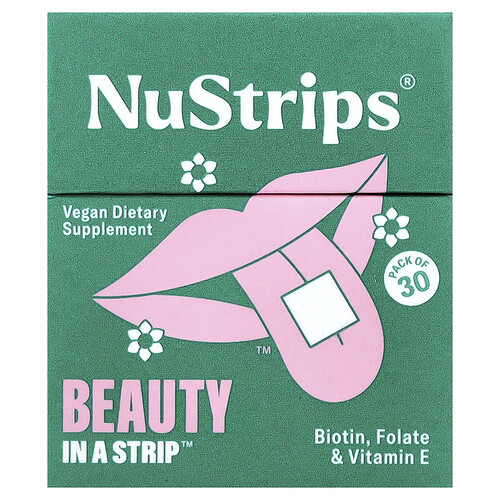 NuStrips, Beauty In A Strip™, Süße Erdbeere, 30 Streifen