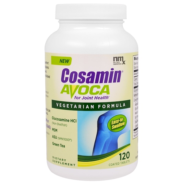 Nutramax, "Cosamin Avoca", препарат для здоровья суставов, 120 таблеток, покрытых оболочкой