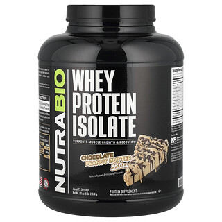 Nutrabio Labs, Whey Protein Isolate, Molkenproteinisolat, Schokoladen-Erdnussbutter, 2.268 g (5 lb.)