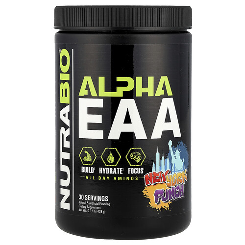 Nutrabio Alpha EAA, New York Punch, 0.97 lb (438 g)