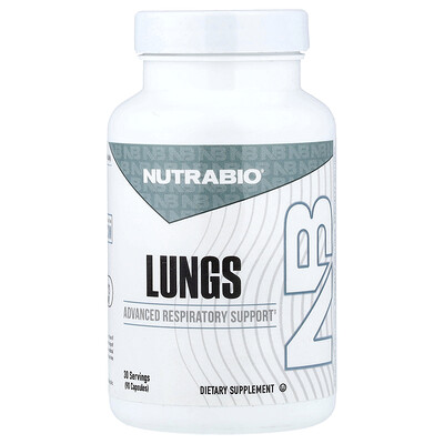 Product Image for NutraBio, Lungs, 90 Capsules