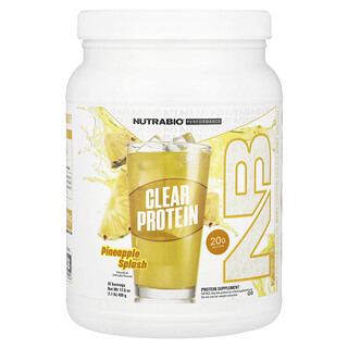 NutraBio, Prestaties, Clear Protein, Pineapple Splash, 1,1 lb (499 g)