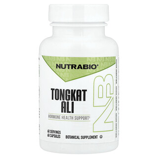 NutraBio, Tongkat Ali, Longjack, 60 Kapseln (200 mg pro Kapsel)