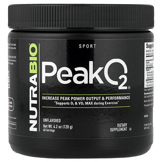 NutraBio, 运动系列，Peak O2®，原味，4.2 盎司（120 克）