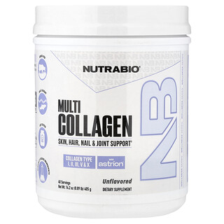 NutraBio, 멀티 콜라겐, 무맛, 405g(14.2oz)
