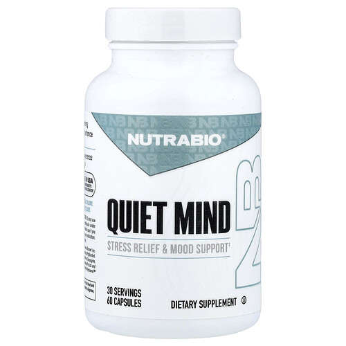 Nutrabio Quiet Mind, 60 Capsules