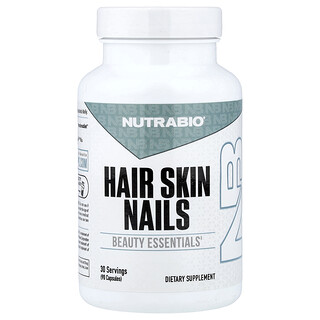 NutraBio, Kuku Kulit Rambut, 90 Kapsul