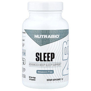NutraBio, сон, без мелатонина, 90 капсул