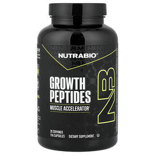 NutraBio, Growth Peptides, 196 капсул