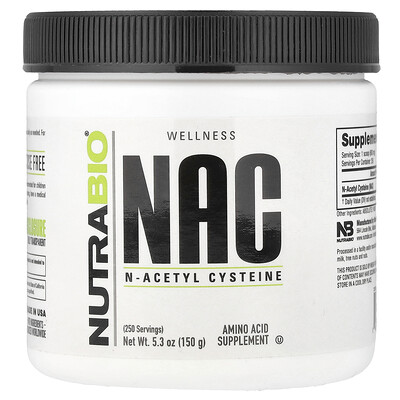 NutraBio, NAC, 150 g (5,3 oz)