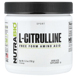 NutraBio, L-citrulline, Acide aminé sous forme libre, 150 g