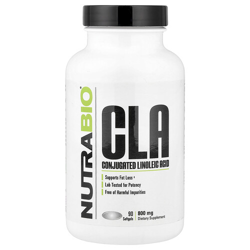 NutraBio, CLA, 800 mg, 90 Weichkapseln