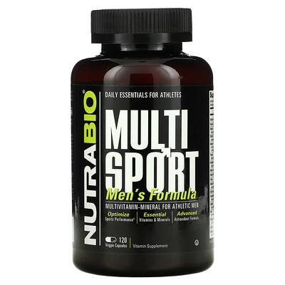 

NutraBio Labs MultiSport, добавка для мужчин, 120 капсул V-Cap