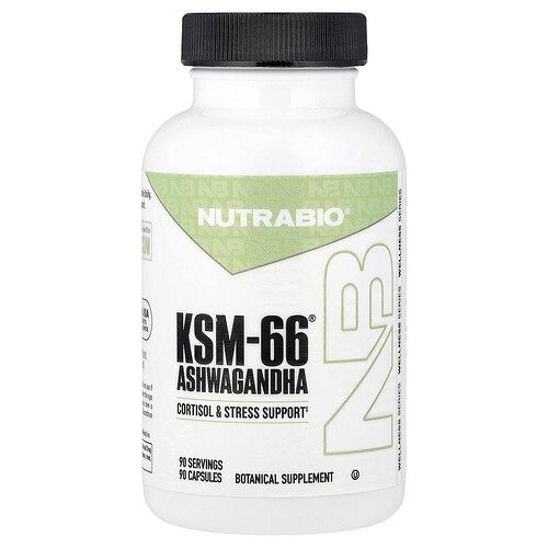Nutrabio KSM-66®, Ashwagandha , 90 Capsules