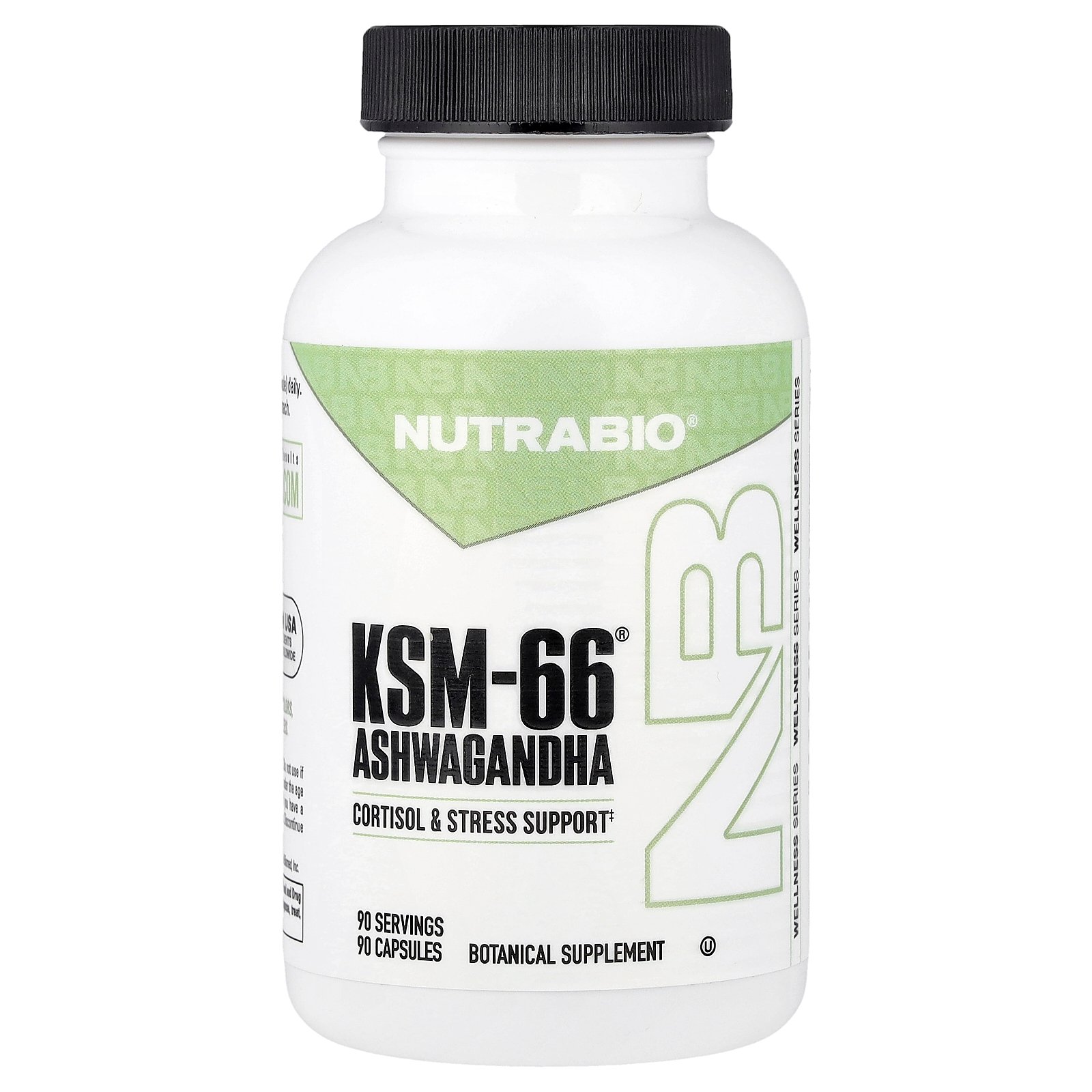 アシュワガンダKSM-66、600 mg、植物性カプセル90粒