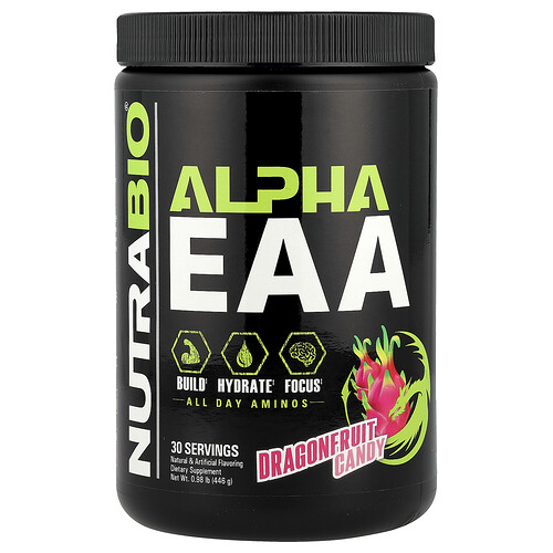 Nutrabio Alpha EAA, Dragonfruit Candy, 0.98 lb (446 g)