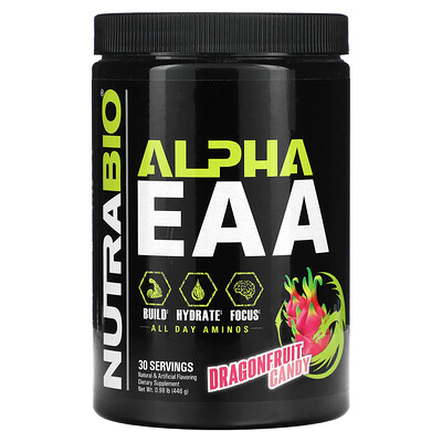 

NutraBio Labs, Alpha EAA, Dragonfruit Candy, 0.98 lb (446 g)