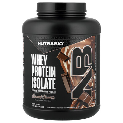 Product Image for NutraBio, Whey Protein Isolate, Gourmet Chocolate, 5 lb (2,268 g)