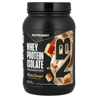 NutraBio, Syrovátkový izolát, vanilkový karamel, 907 g (2 lb)