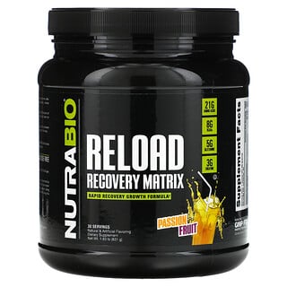 NutraBio Labs, Reload 快速修復基質，百香果，1.83 磅（831 克）