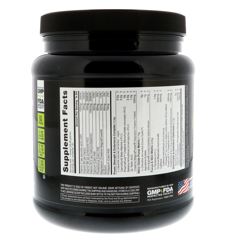 NutraBio Labs, PREWorkout, Tropical Fruit Punch, 1.3 lb