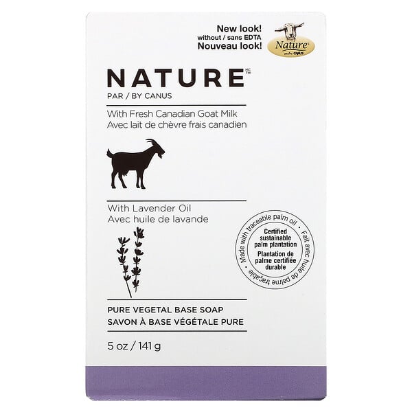 Nature by Canus, Fresh Goat Milk, Soap Bar, Lavender Oil, 5 oz (141 g)