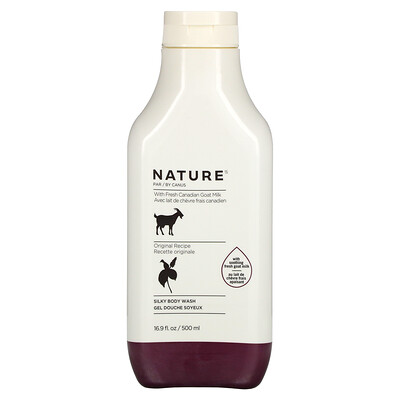 Nature by Canus Fresh Goat Milk, гель для душа для шелковистости, оригинальный, 500 мл (16,9 жидк. Унции)