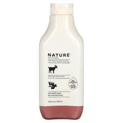 Nature by Canus Fresh Goat Milk, шелковистое гель для душа, масло ши, 500 мл (16,9 жидк. Унции)