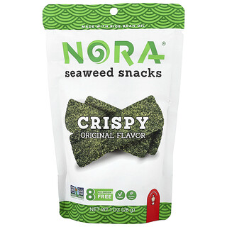 Nora Snacks, En-cas à base d'algues, Biscuits, Original, 28 g