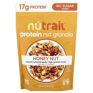 NuTrail, протеиновая и ореховая гранола, мед и орехи, 227 г (8 унций)