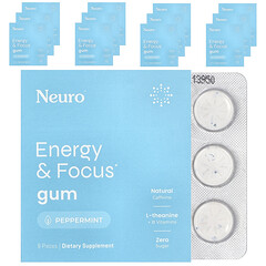 Жувальна гумка Energy & Focus, перцева м’ята, 12 шт. по 9 шт