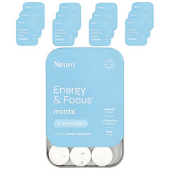 Energy & Focus, м’ята перцева, 12 шт. по 12 шт